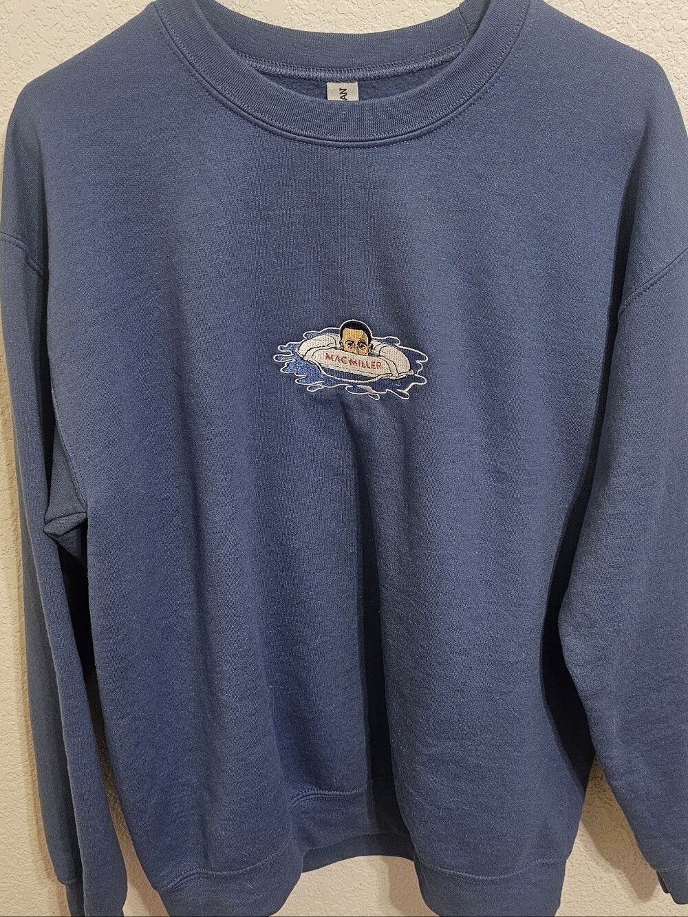 Mac Miller Gildan Blue Crewneck Sweatshirt